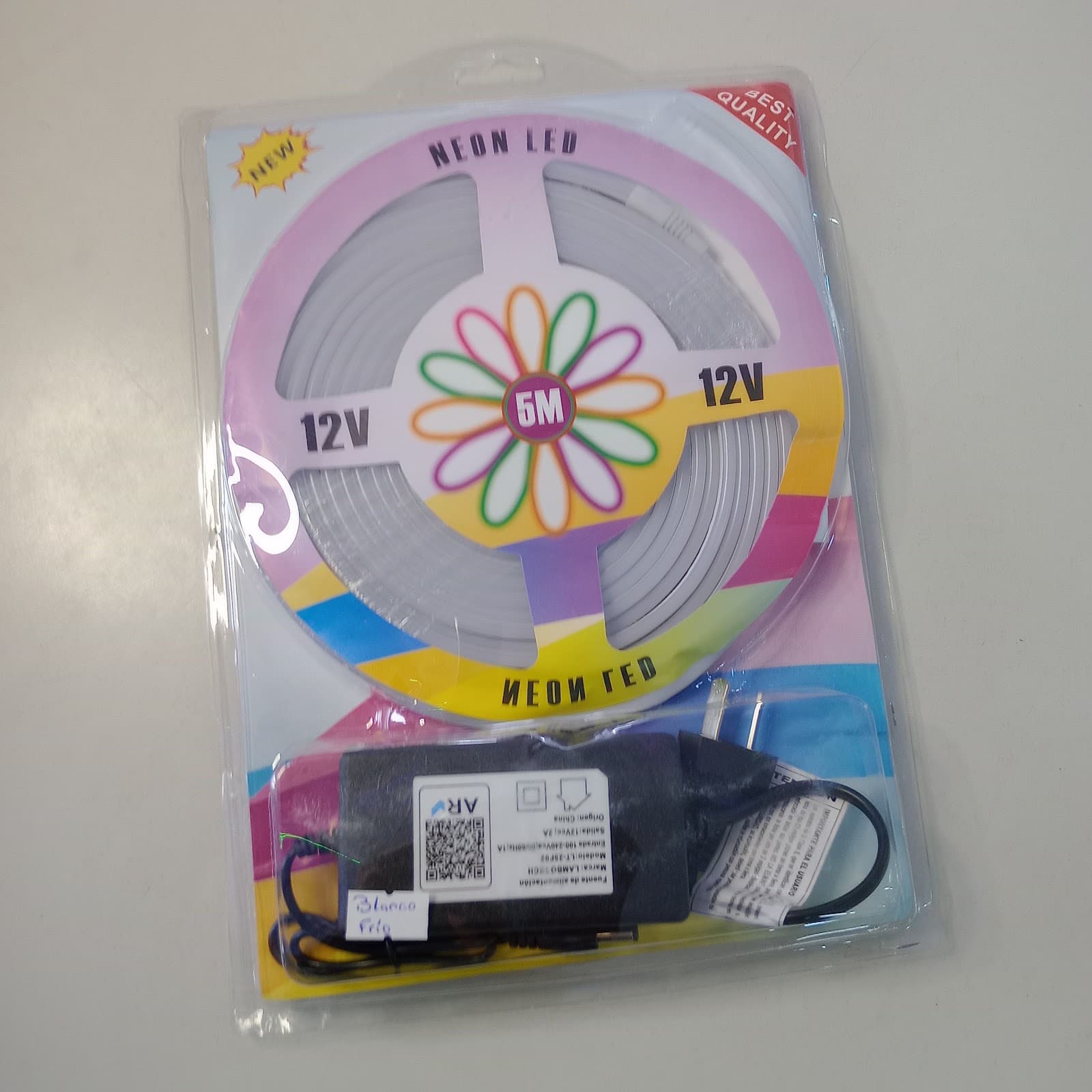 tira neon new c25129 con fuente,5 m 4