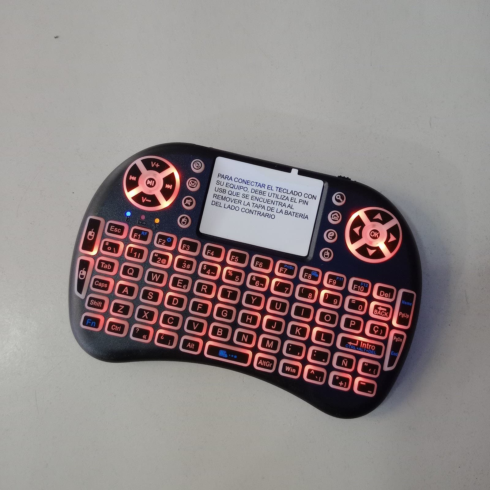 mini teclado nictom miniteclado retroiluminado-recarg 3