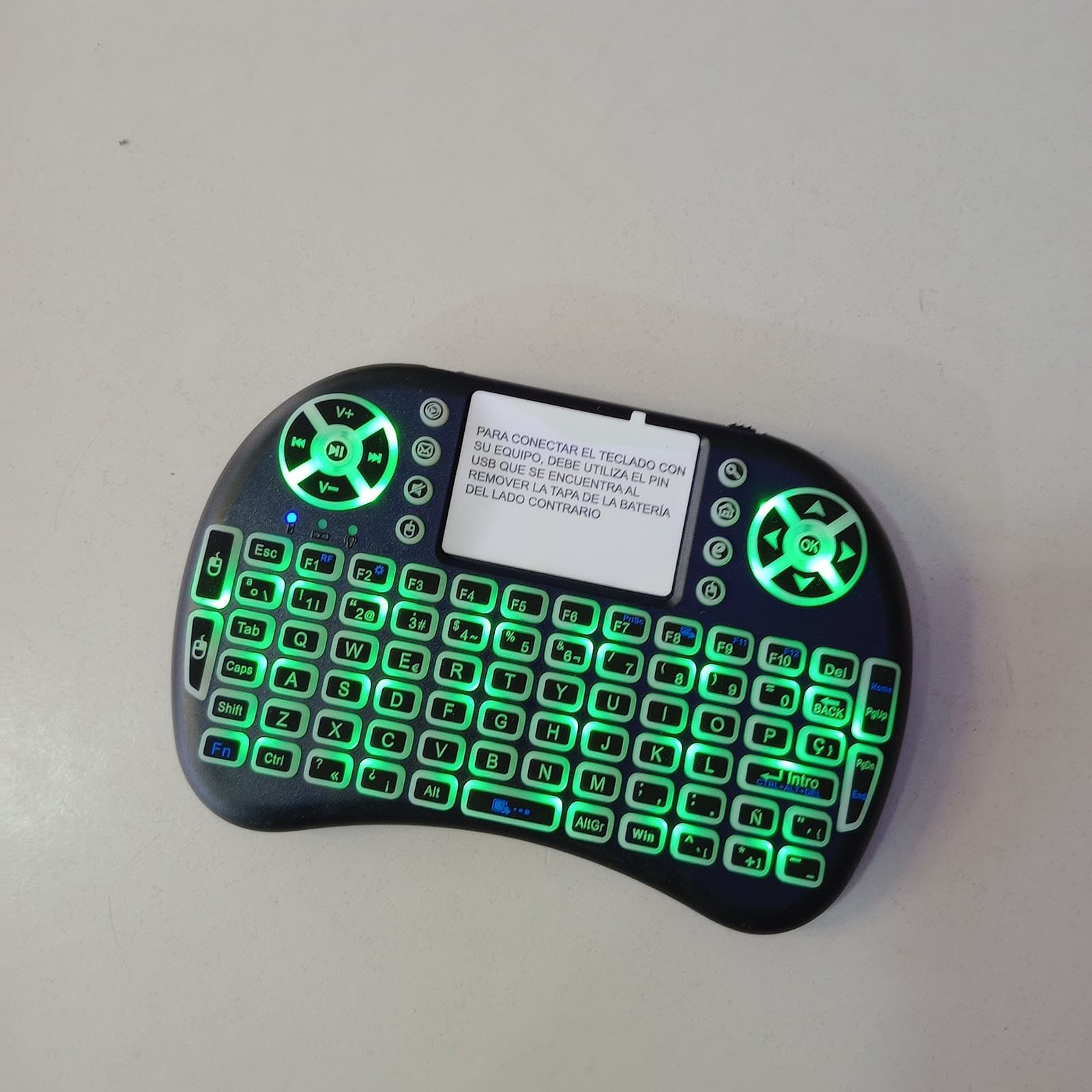 mini teclado nictom miniteclado retroiluminado-recarg 4