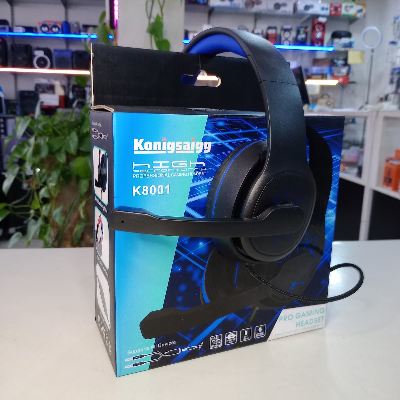 Auricular konigsaigg k8001 gamer 2fichas 2