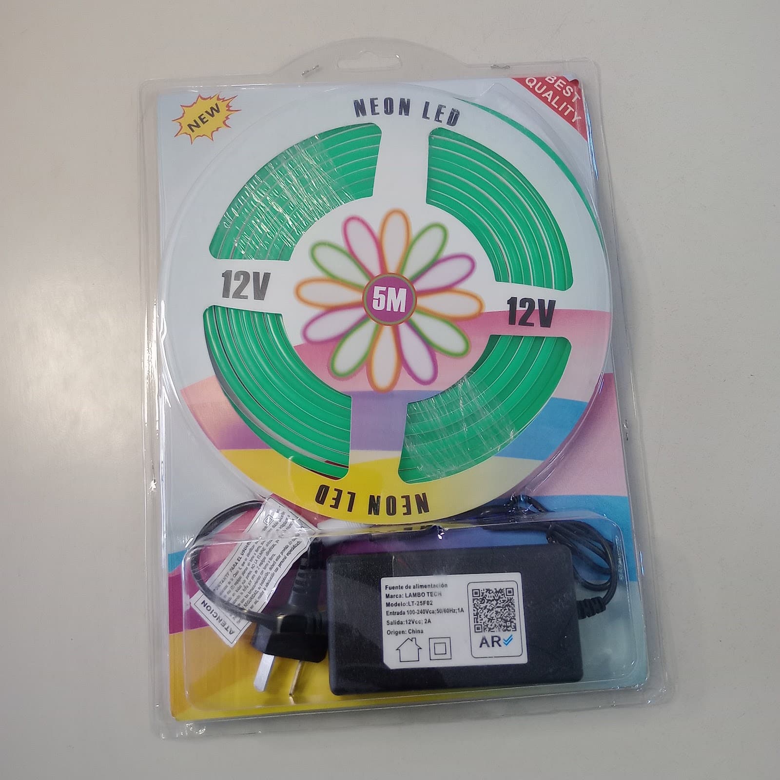 tira neon new c25129 con fuente,5 m 2