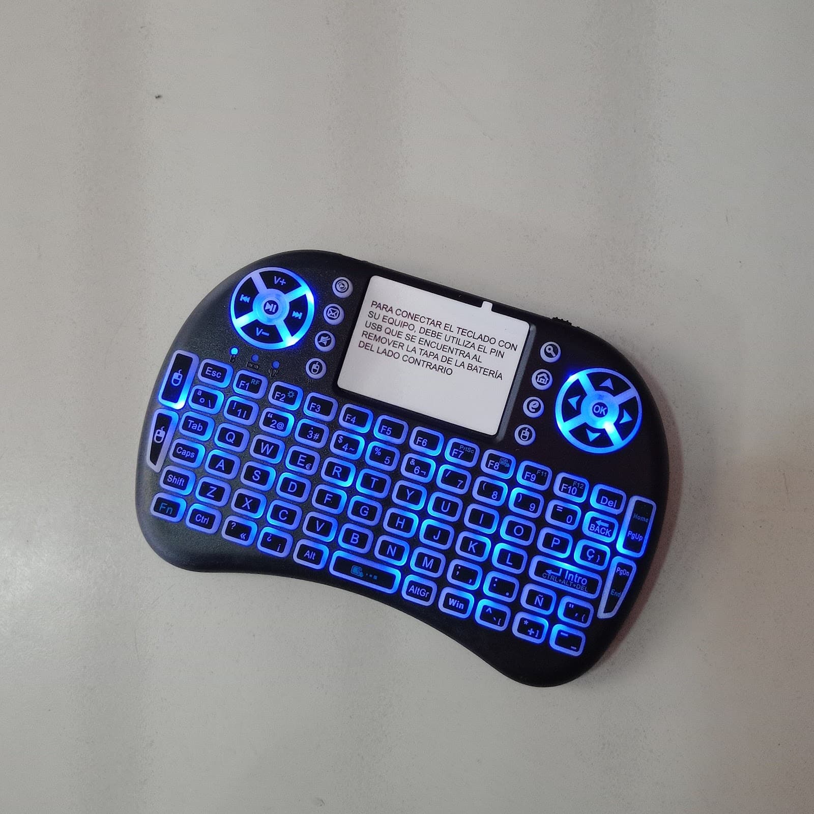 mini teclado nictom miniteclado retroiluminado-recarg 2